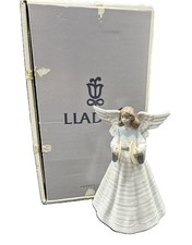 Lladro Porcelain Angelic Cymbalist Figurine/Tree Topper #5876, Original Box