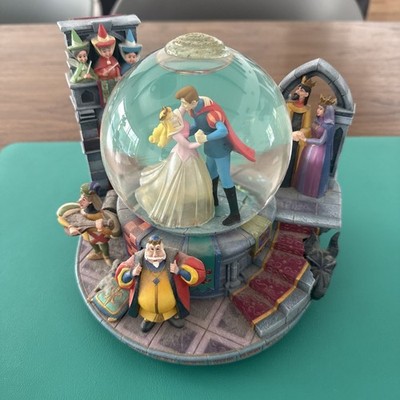 Disney Sleeping Beauty Prince Philip dancing Snow Globe  Beautiful With Tags