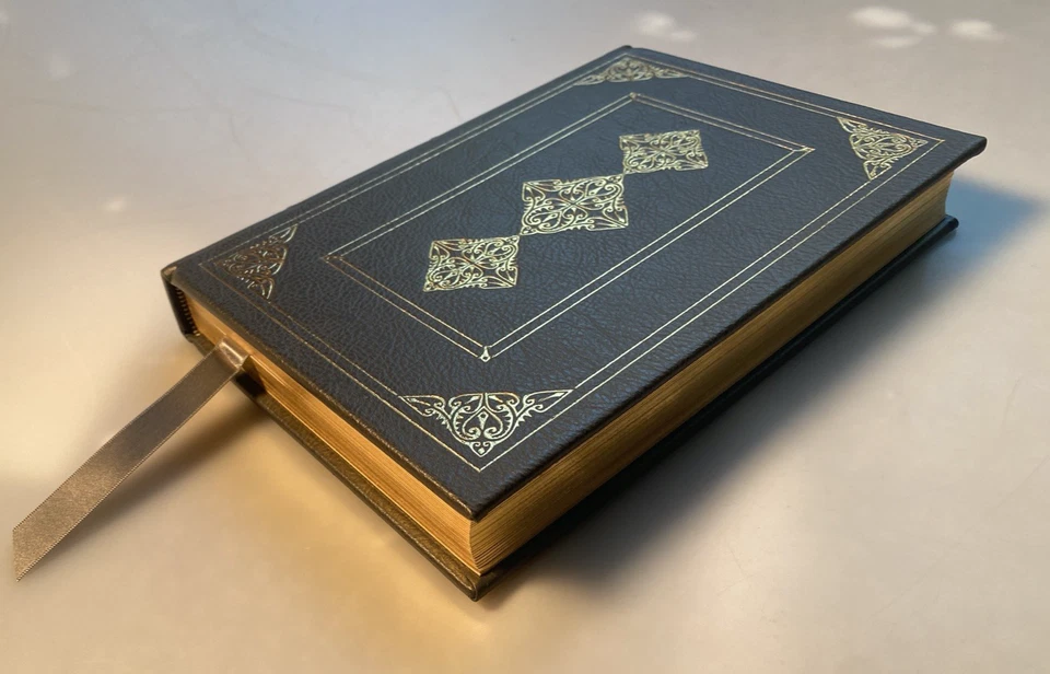 SIGNED Arthur Miller Fine Tooled 22kt Full Leather Binding COLLECTED PLAYS 1980 - Image 2 of 4
