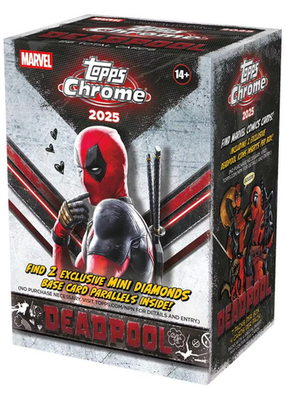 2025 TOPPS MARVEL CHROME DEADPOOL WOLVERINE BLASTER BOX FACTORY