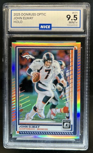 2025 Panini Donruss Optic John Elway Holo Prizm #171 Broncos NICE 9.5