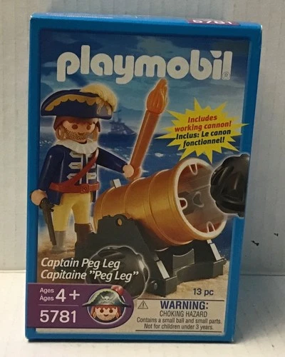 Playmobil  Pirate 5781 Captain peg leg -NEW - 2006 Vintage