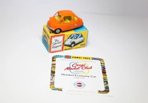 Corgi 233 Heinkel Economy Car In Box - Brand New Reissue