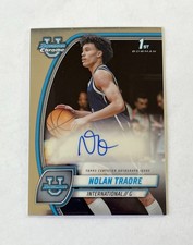 2025 Topps Bowman Chrome 1st Bowman Auto Nolan Traore #56 NETS
