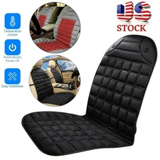 12V Car Heated Seat Cover Black Cushion Warmer Heating Warming Pad Cover US