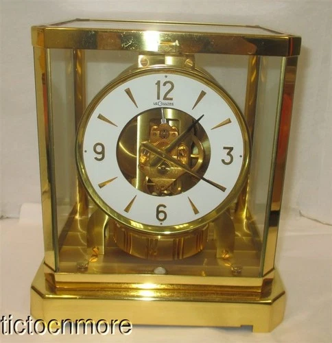 VINTAGE LeCOULTRE ATMOS PERPETUAL MOTION MANTEL CLOCK 525-8 358780 NO RESERVE!