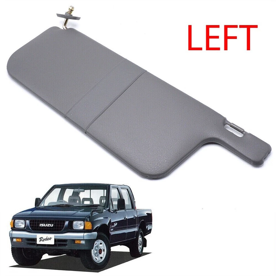 Front Left Sun Visor Gray Trim For 1997-2002 Isuzu TFR Holden Rodeo Pickup Truck - Image 3 of 4