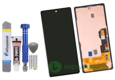 Original OLED HD display für Google Pixel 6A mit Fingerprint + Rahmen