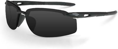 Crossfire 1241 W Safety Glasses Smoke Lens/Crystal Black Frame One Size