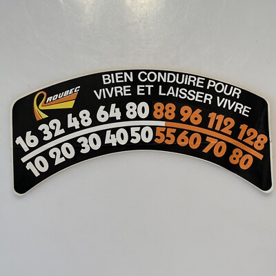 Vtg sticker Roubec Bien Conduire Pour Vivre Et Laisser Vivre