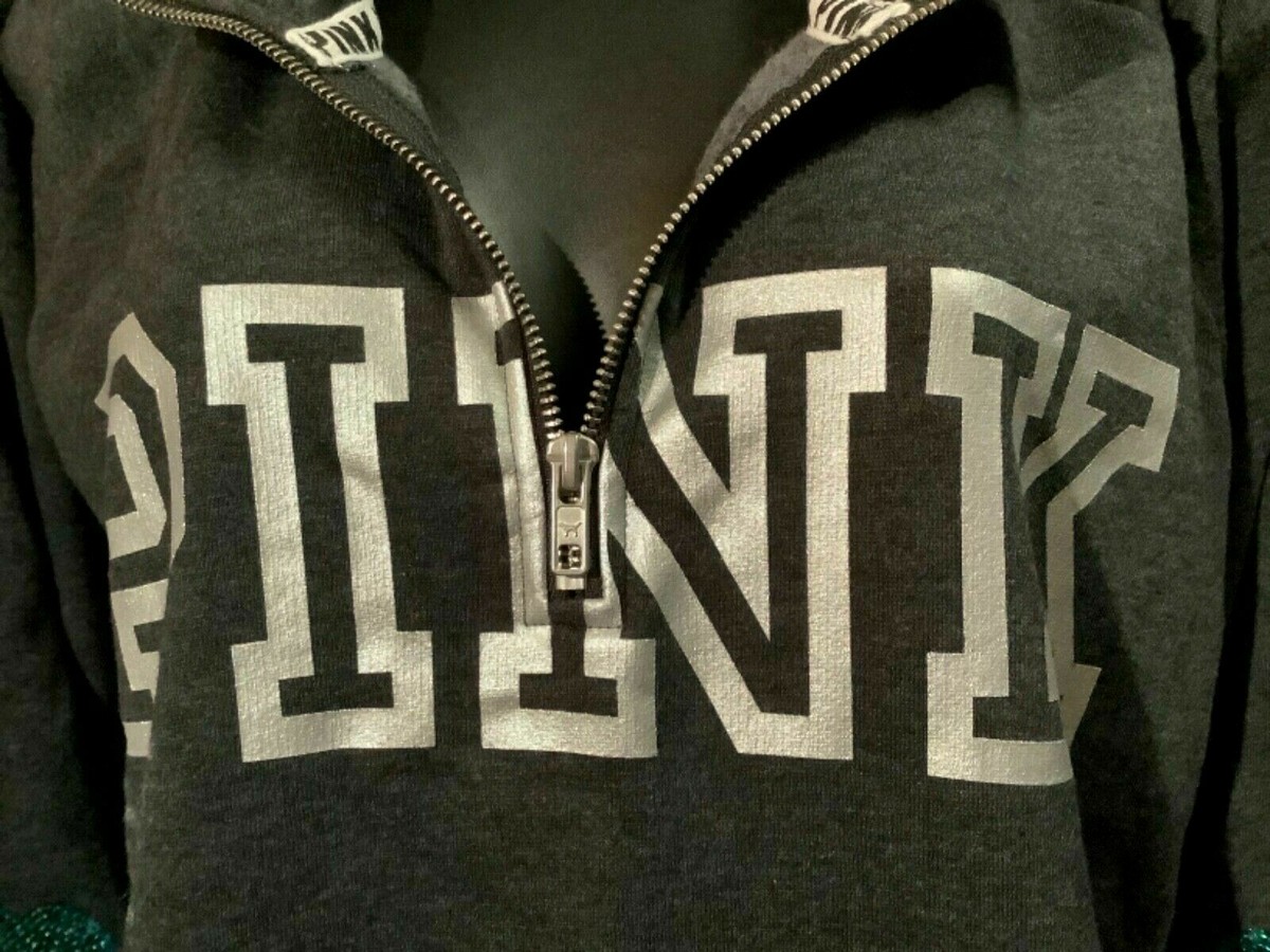 Sweat à Capuche Zippé Victoria’s Secret - Rose Marbré Bling - Neuf Avec étiquettes
