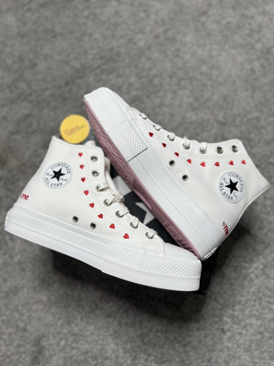 CONVERSE Chuck Taylor All Star Lift Embroidered Hearts