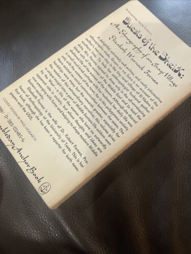 1969 Guests Of The Sheik: an Ethnography of an Iraqi Village, Elizabeth Fernea - Foto 14 di 15