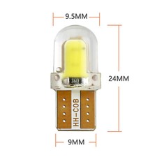 10X T10 LED Glühbirne 1W COB Beleuchtungsquelle für Auto Kennzeichenleuchte 12V