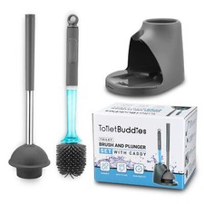 Toilet Brush  Plunger Set Toilet Bowl Brush And Holder Refillable Liquid Dispen