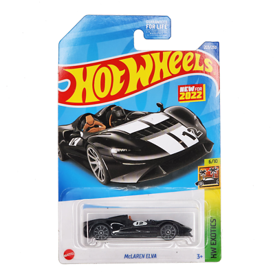 HOT WHEELS McLaren Elva HW Exotics Black Sports Car HCT09 2022 | eBay