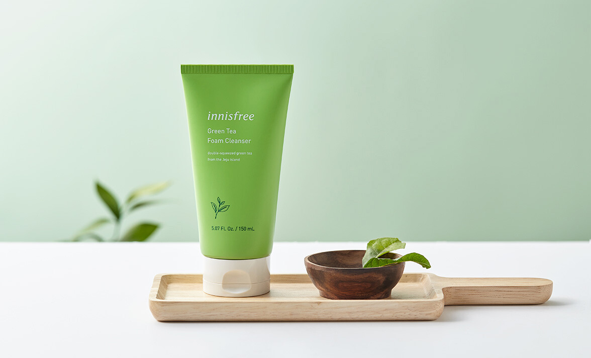 innisfree green tea pure cleansing foam