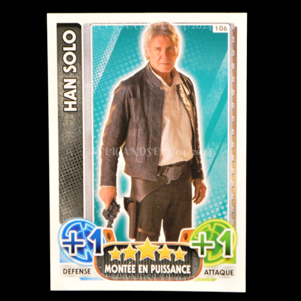 carte topps STAR WARS Force Attax Han Solo : 106 - Photo 1/1