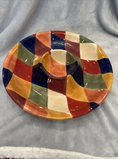 ARTIMINO CIAO HARLEQUIN CHIP & DIP BOWL