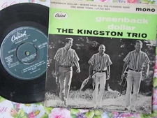 The Kingston Trio Greenback Dollar Capitol EAP1-20460 4 track EP 7" Vinyl Single