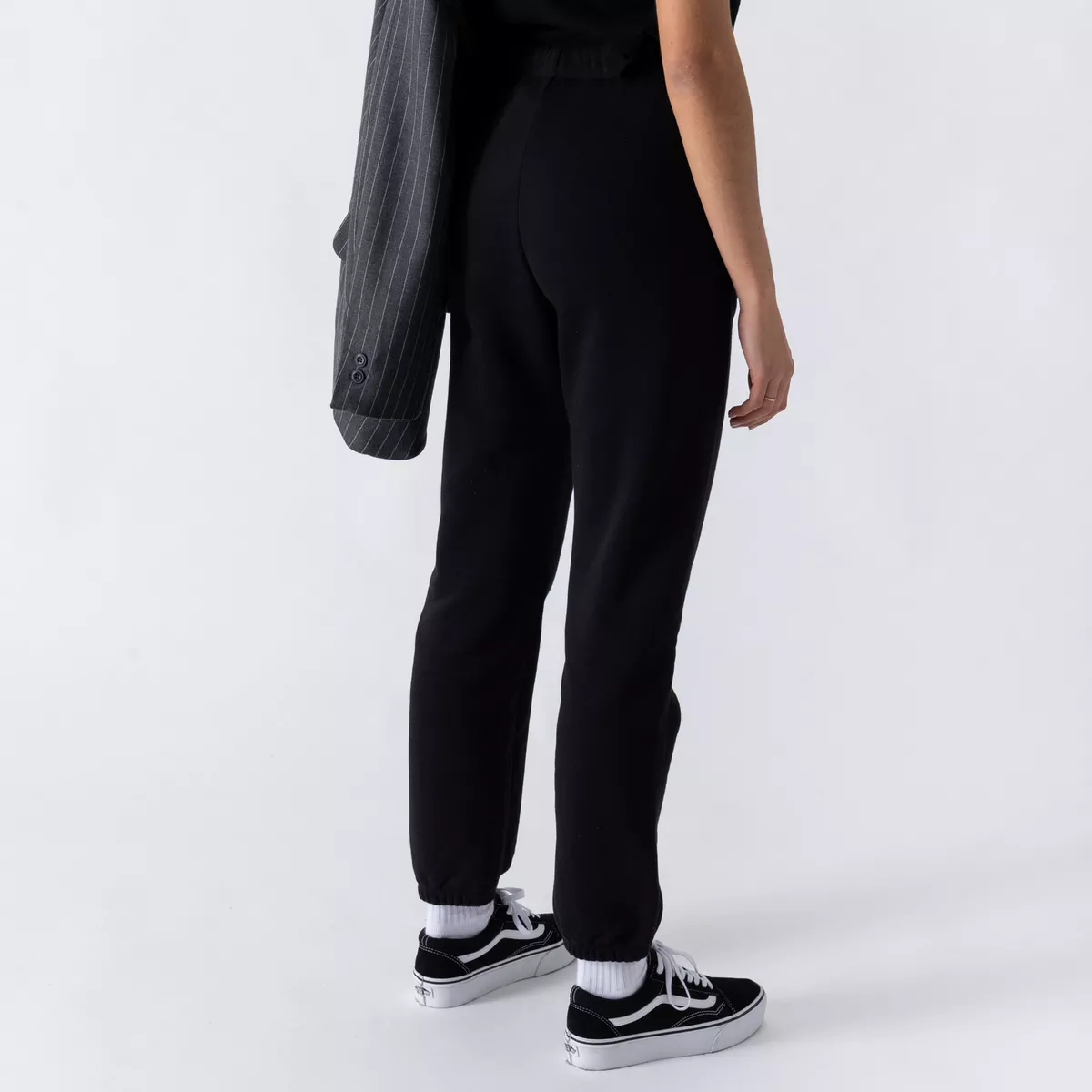 Champion Elastic Cuff Pants Women\'s Black Sportswear Sweatpants Athletic  Bootms | eBay
