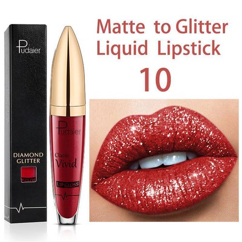 Make up 17 Shades Cosmetic Long-Lasting Glitter Liquid Lip Gloss Waterproof 5ml - Picture 22 of 30