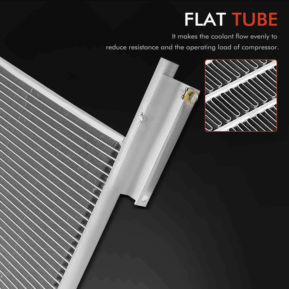 Condensador de aire acondicionado con receptor secador para Western Star 4800SB 4800SF 4900EX 6900XD Foto 3 de 4