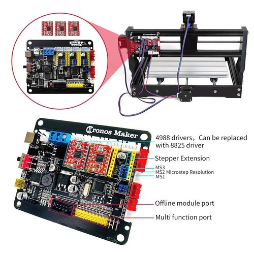 CNC 3018 Pro Laser Engraver Machine Wood Router Machine Milling 3 Axis Control - Picture 6 of 20