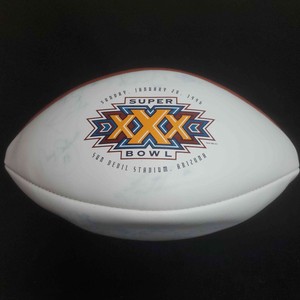 troy aikman signed football