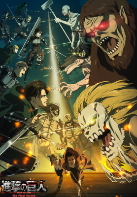 Attack on Titan The Final Season Shingeki No Kyojin Poster Anime Print A3  A4 A5