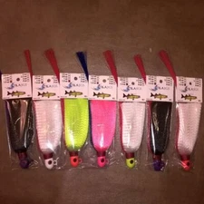 5 pack Flare Snook Jigs  Bullet T&A JIGS MIXED  1oz 1.5oz 2oz  Flair Hawk Flare