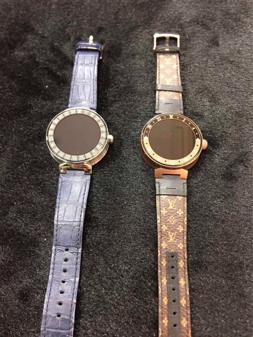 MINT w/ Box Paper] LOUIS VUITTON Tambour Horizon V2 QA052 Quartz