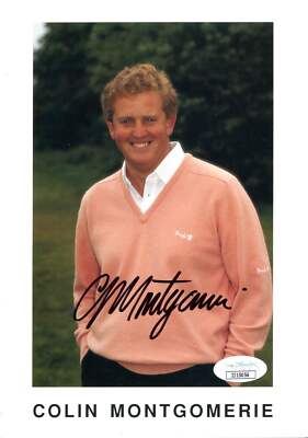Colin Montgomerie Autographed 6x9 Postcard (JSA)