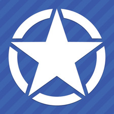 Army Military Star Vinyl Decal Sticker