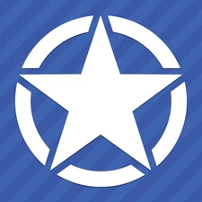 Army Military Star Vinyl Decal Sticker