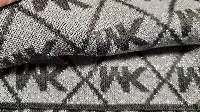 Michael Kors Scarf & Hat Set Gray w/ Diamond Metallic Silver  display picture 1