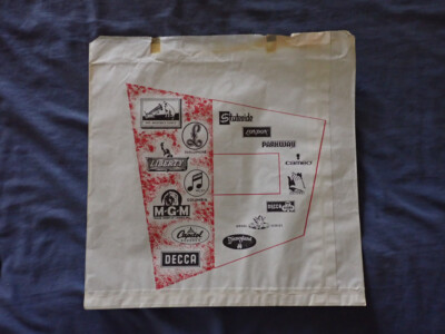 EMI DECCA MGM HMV COLUMBIA CAPITOL LIBERTY PAPER 33 rpm L P RECORD PACKET c1960s