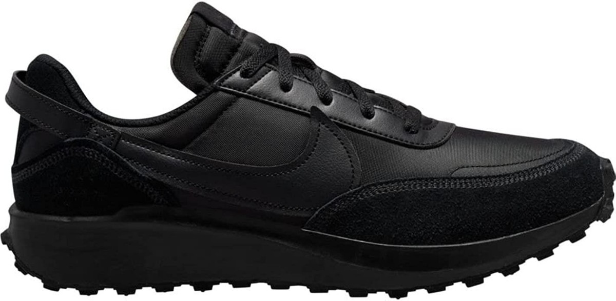 nike waffle triple black