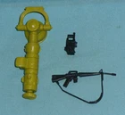 vintage G.I. GI JOE gijoe SNEAK PEEK WEAPONS PARTS LOT #9 tower gun walkie talki