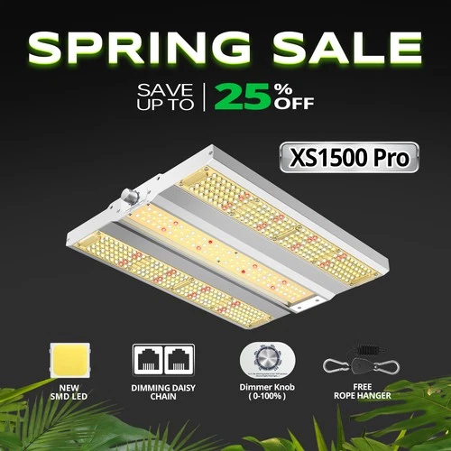 VIPARSPECTRA XS1500 Pro LED Grow Light Full Spectrum For Indoor Veg Flower IR