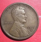 1915S US LINCOLN Cent! "San Francisco" Mint! Lower Mintage! Very Fine! US Coin