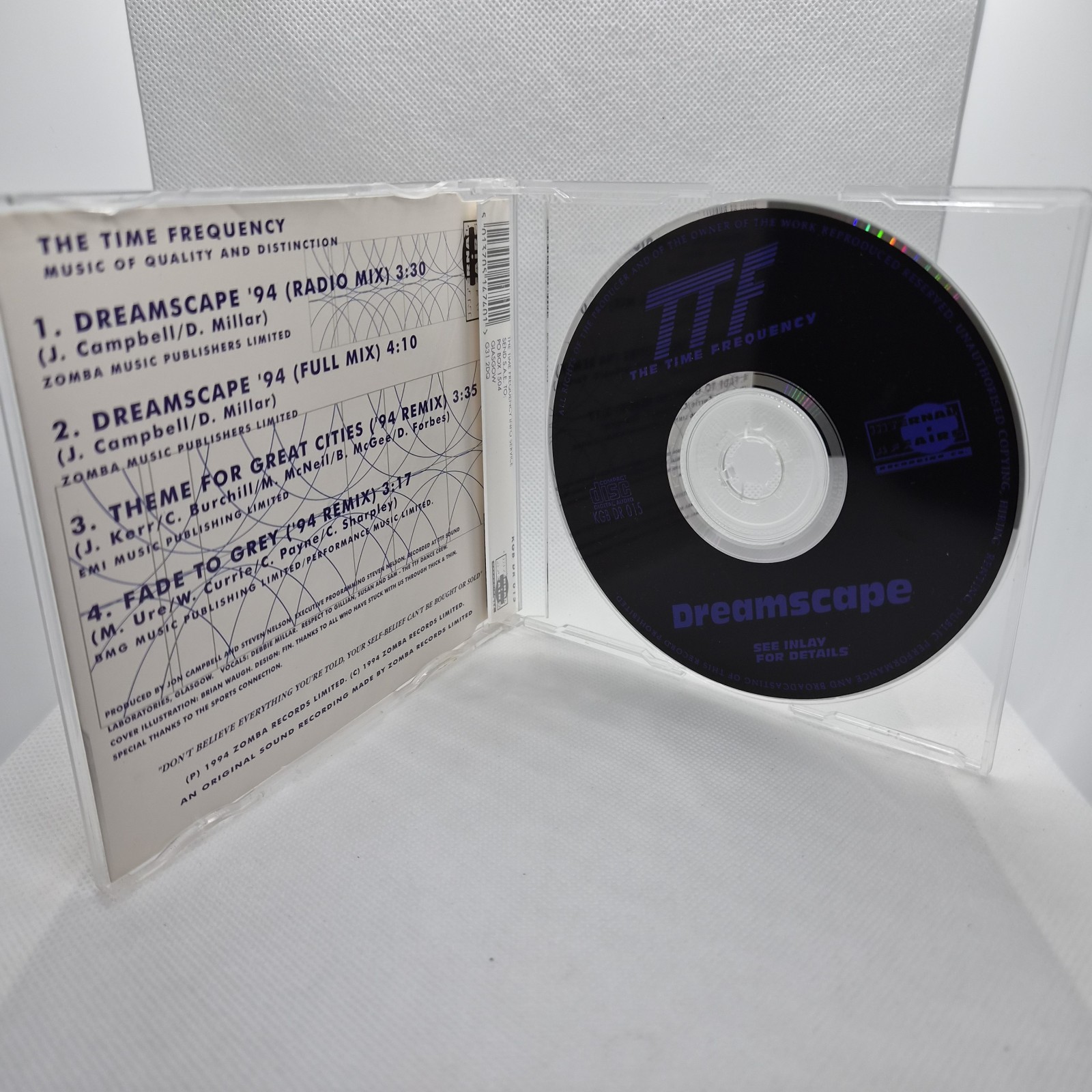 TTF The Time Frequency Dreamscape '94 (CD Single, 1994) image 2
