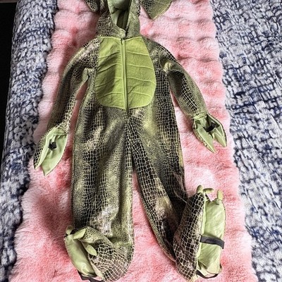 SPOOKED Green Dinosaur T-Rex Dino Green Costume 3T EUC