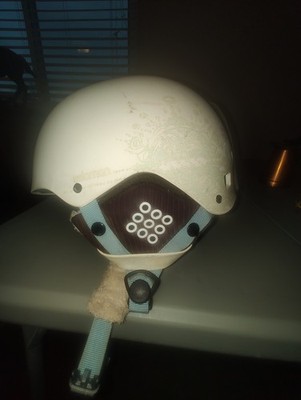 Used Beanie Convertible Skiing Helmet Made By Salomon Size Medium Adjust. strap