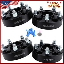 1.5 5x5 Wheel Spacers For Jeep Jl Jt Wk Wl 71.5mm M14x1.5 For 2018-25 Wrangle