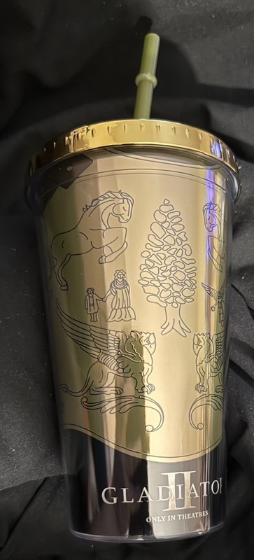 Gladiator II Metal Movie Cup 2024 paramount pictures Movie Theater Travel Cup