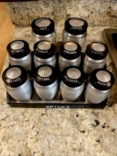 Vintage Spice and Salt and Pepper Shakers. Excellent Condition. 1950 Kromex USA