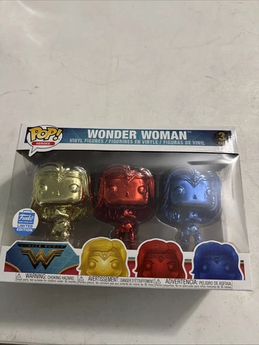 Funko Pop! Vinyl: DC Universe - DC - WW S2 - 3 Pack - Gauntlet (R/G/B Chrome) -