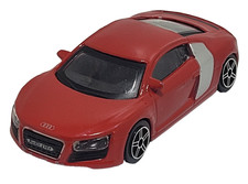 Audi R8 in Red Burago 1.43 Diecast Model Toy Car Burago "FAULTY READ NOTE"