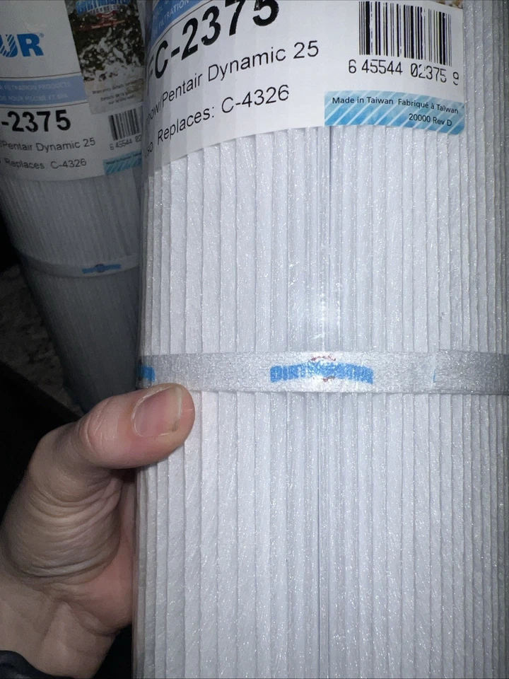 Two New Filbur FC-2375 Pool/Spa Filter Cartridges, 25 sq. ft., 3oz.; also C-4326 - Image 2 of 3